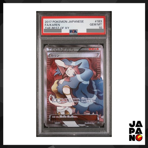 2017 Pokemon Japanese the Best of XY Full Art/Karen #183 PSA 10
