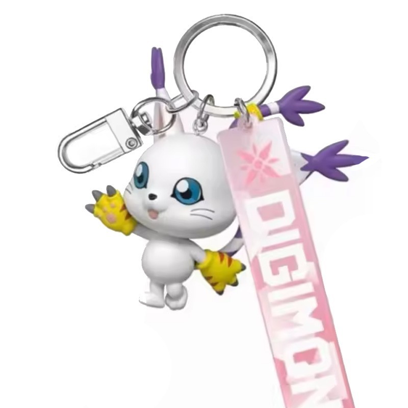 Digimon Adventure Gatomon Llavero Figura Original Anime Manga NUEVO