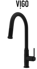 Vigo VG02035 Hart 1.8 GPM 18" H Single Handle 1 Hole Pre-Rinse - Black