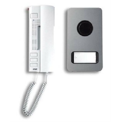 2-DRAHT-EINFAMILIEN-AUDIO-KIT MIT UTOPIA-SPRECHSTELLE UND MIKRA 1122/31-HANDSTEU
