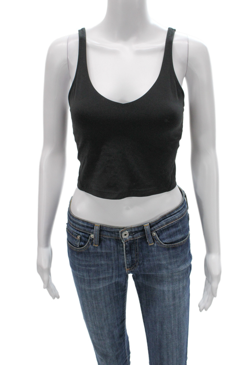 Lululemon Womens Gray V-Neck Basic Tank Athleisure Size 6Free Shipping in US $100+ Orders | $6.95 Orders Below