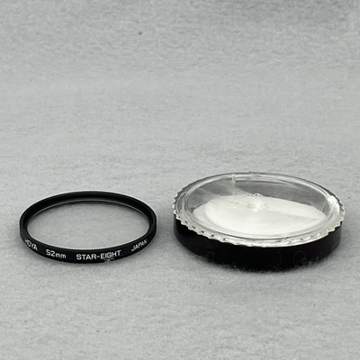Vintage HOYA 52mm STAR-EIGHT Lens Japan - With Plastic Case