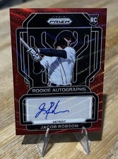 Jacob Robson /75 ROOKIE AUTOGRAPHS RED WAVE SP 2022 Prizm Auto Detroit Tigers 
