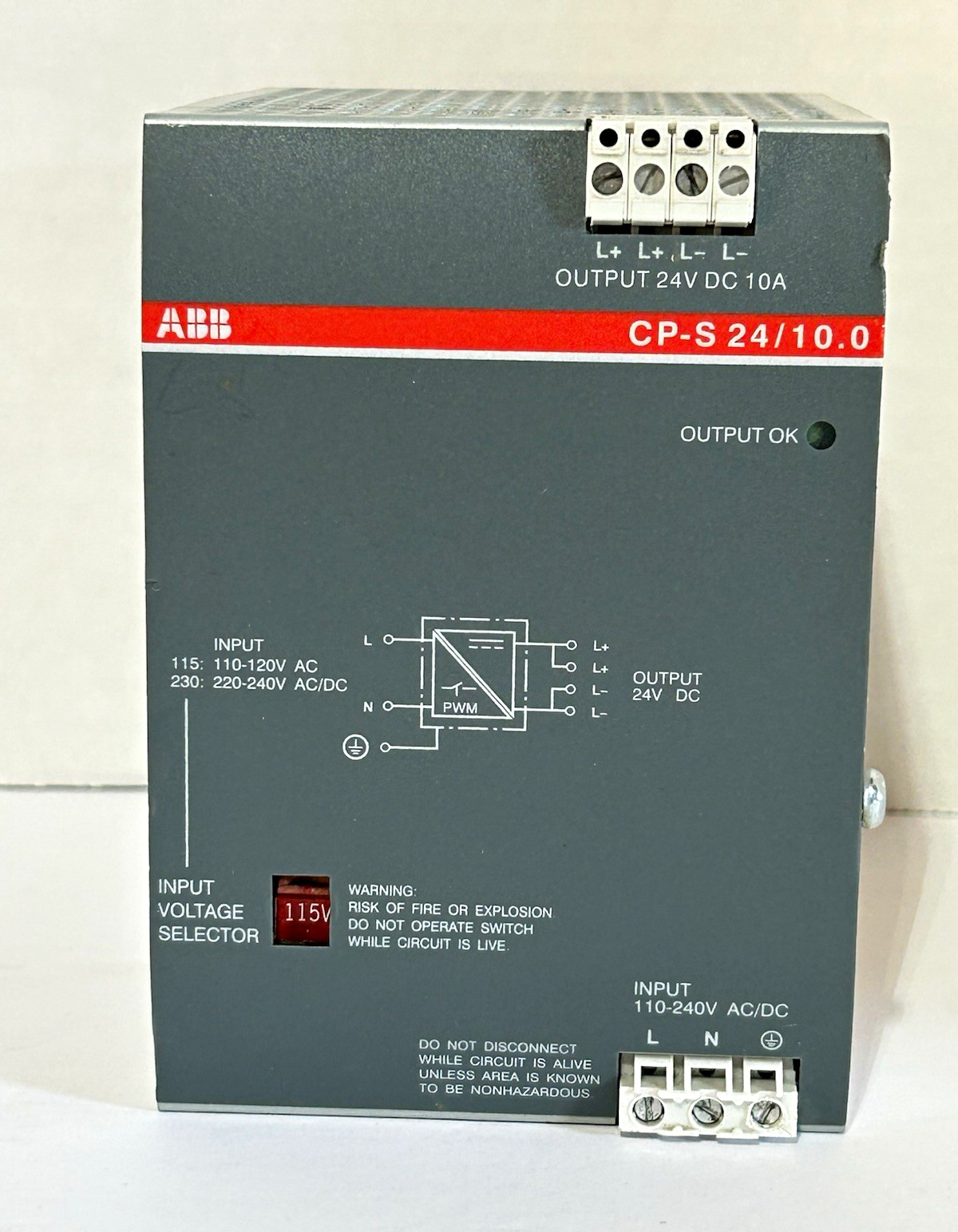 ABB CP-S 24/10.0 24V DC 10A DIN Rail Switch Mode Power Supply 110-240V
