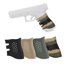 Pistol Grip Tactical Grip Rubber Sleeve Slip-On Ventilated Grips (4 Pcs 4 Color)