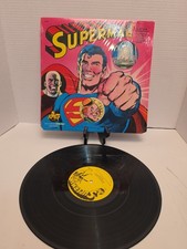 Superman - Three New Adventures 1975 Vinyl Lp Power Records Dc Comics