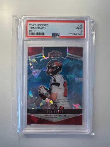 2022 Panini Honors Tom Brady Blue /15 #25 PSA 9