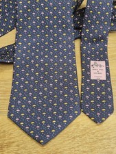 Holland And Sherry Tie 100% Silk Handmade In USA Brand New With Tags RRP £115