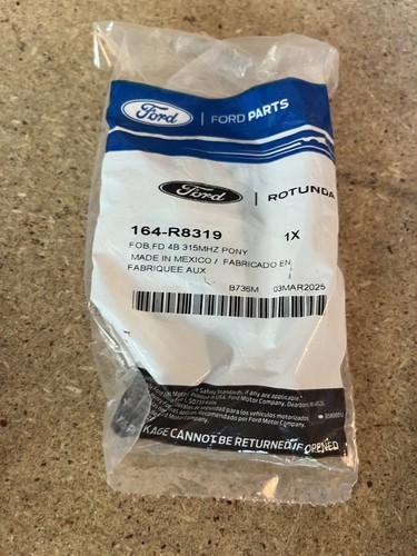 NEW OEM 164-R8319 2021-2024 FORD MUSTANG MACH-E BLACK REMOTE 315MHZ C54