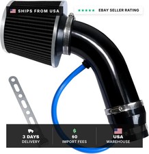 3 Inch Universal Cold Air Intake Filter Kit with Stainless Steel Filter and Alum