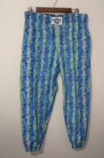 Vintage International Baggyz Parachute Pants Medium Blue 90s Read Description 
