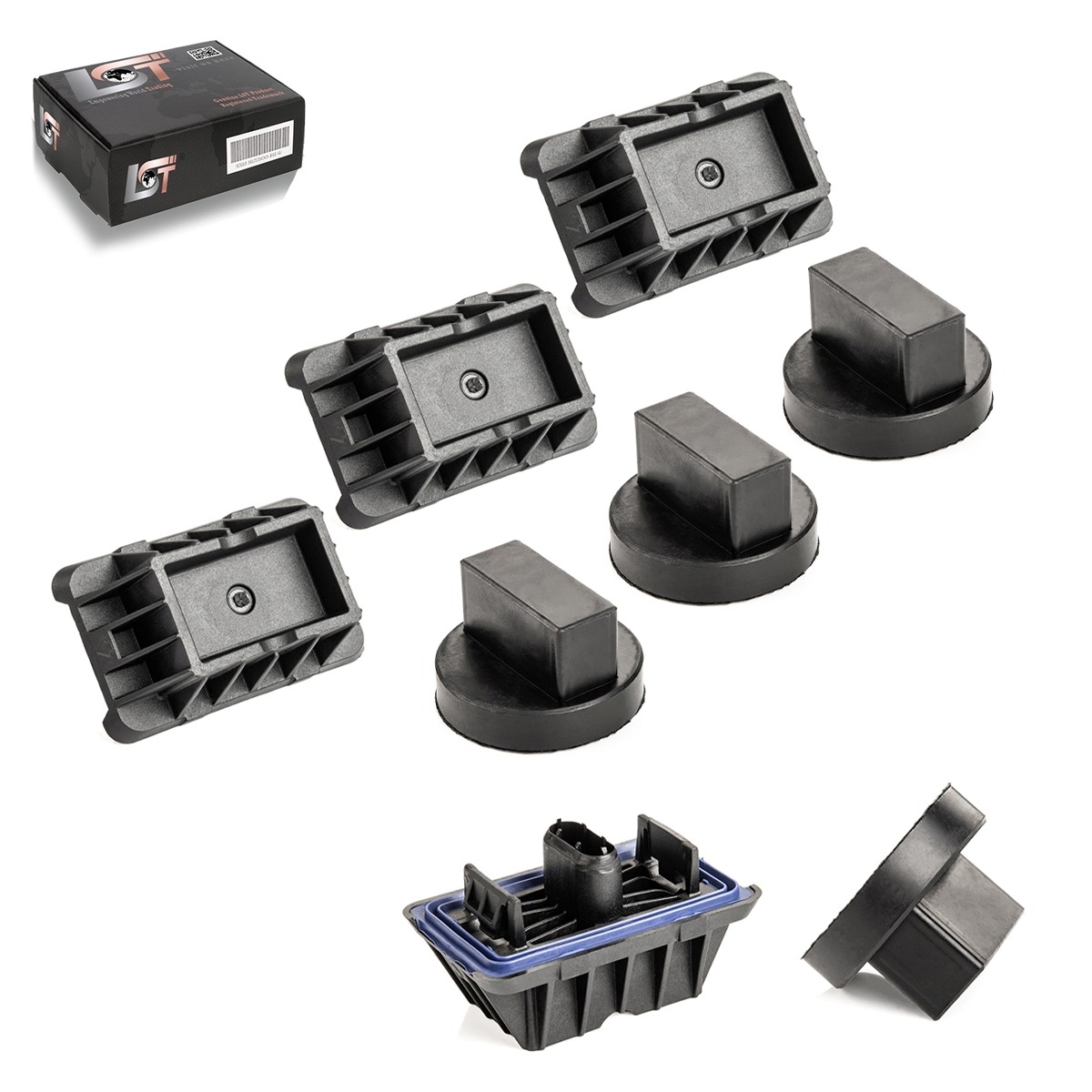 4X Jack Mount Lift + Adapter Set For BMW X5 E70 F15 X6 E71 E72 F16