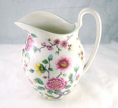 James Kent Old Foley CHINESE ROSE 64 oz. Pitcher CRAZED READ