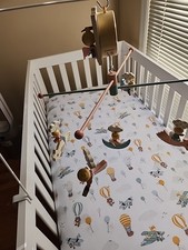 Vintage Hand Painted Musical Mobile by Irmi Angles Baby Crib Collectible