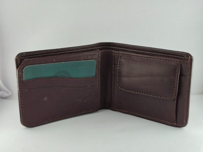 Premium Versace Soft Grain Cherry Leather Bi-Fold Men's Wallet