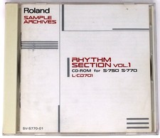 CD de muestreo/biblioteca de sonido Roland Rhythm Section Vol.1 L-CD701 formato Roland