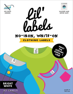 Clothing Labels, Name Labels for Masks, Washer and Dryer Safe, No Iron, Kids Lab