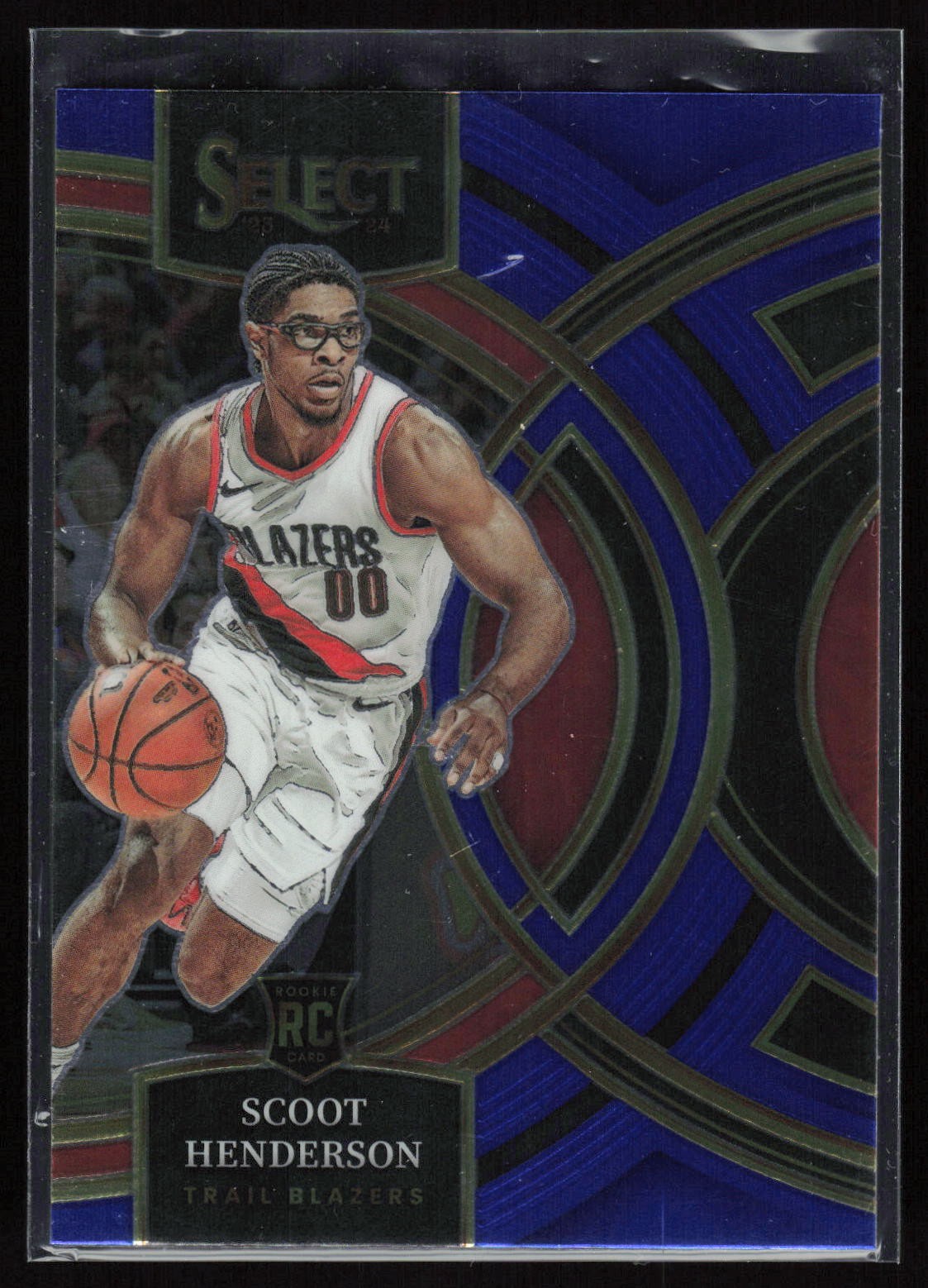 Scoot Henderson 2023-24 Panini Select Blue (Retail Base) #129 RC Portland