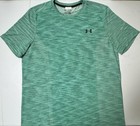 Under Armour Shirt Mens XL Green Threadborne HeatGear Fitted Athletic Running