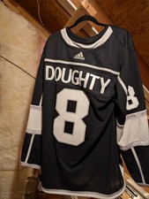 Drew Doughty Los Angeles Kings Adidas Jersey Mens 54 Black Stiched Authentic