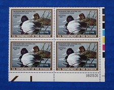 U.S. (RW56) 1989 Federal Duck Stamp Plate Block of 4 (MNH/OG) lower right