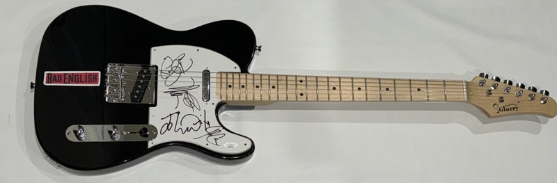 BAD ENGLISH SIGNED ELECTRIC GUITAR NEAL SCHON JOHN WAITE ALL 5 RARE JSA COA