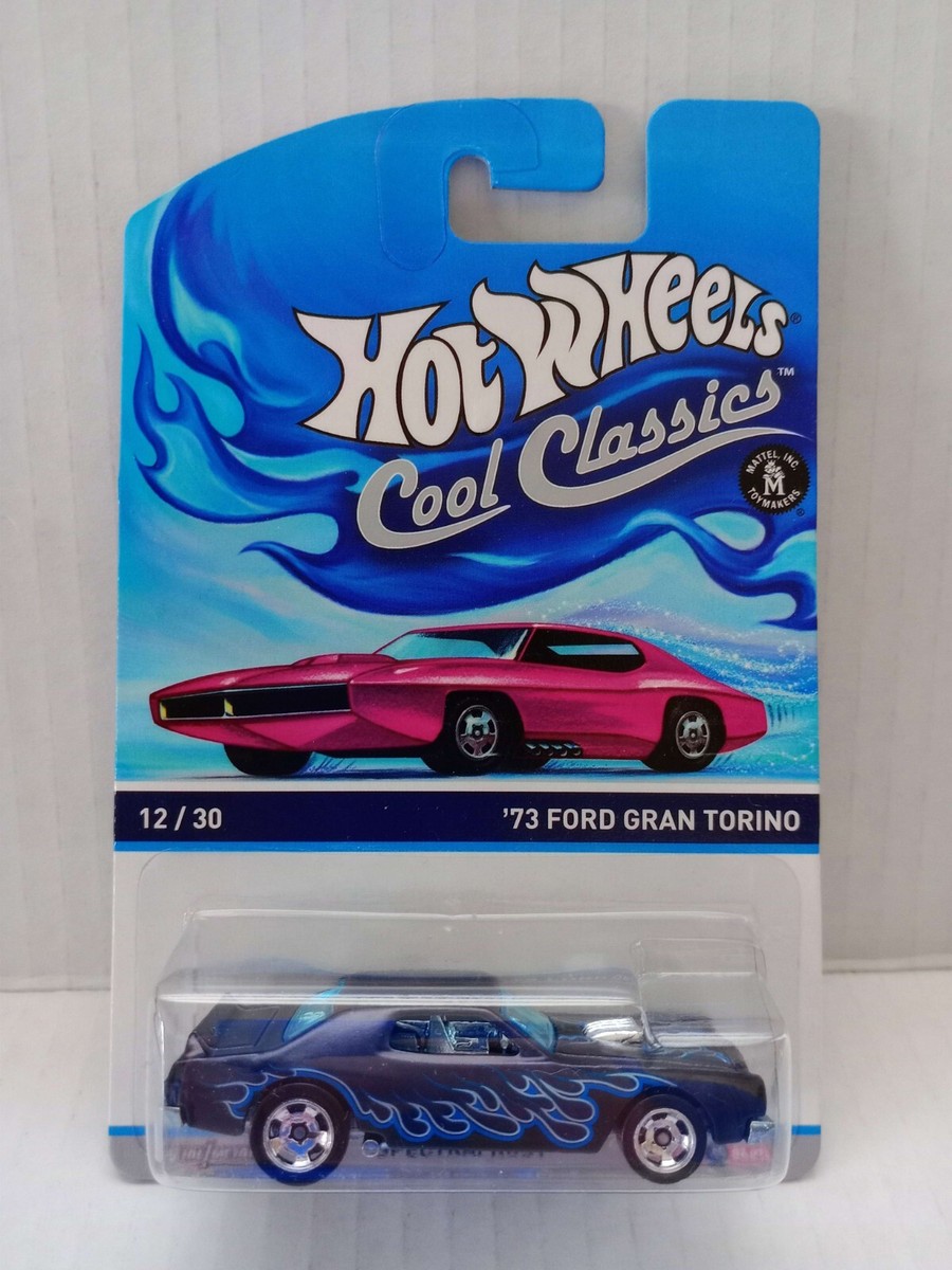 Hot Wheels Cool Classics - '73 FORD GRAN TORINO - BLUE FLAMES