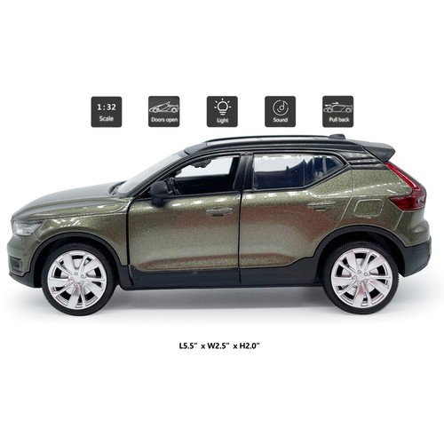 1:32 XC40 Model Car Diecast Toy Cars Door Open Light Sound Boys Toys Gifts Green - Picture 2 of 12