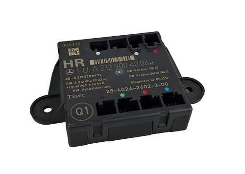 MERCEDES-BENZ E W212 Steuergerät Tür hinten rechts A2129004006 OEM Teile