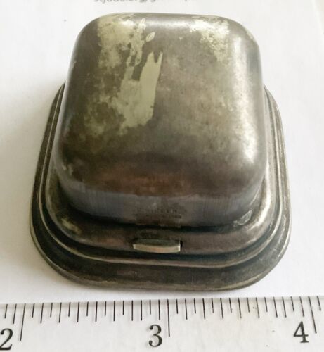 Antique Base Metal Hinged Thimble Box - Picture 3 of 7