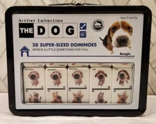 THE DOG Original Artlist Collection  Dominoes  28 Super-Sized Beagle Edition EUC