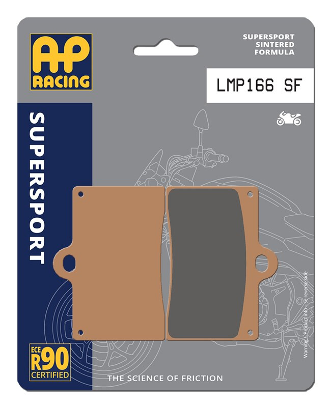 Plaquettes de frein Racing LMP166SF AP Racing pour moto de piste