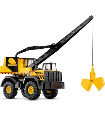 Tonka Steel Classics Mighty Crane Steel & Sturdy Plastic Toy Construction Truck