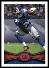 2012 Topps #289 David Wilson RC New York Giants football card