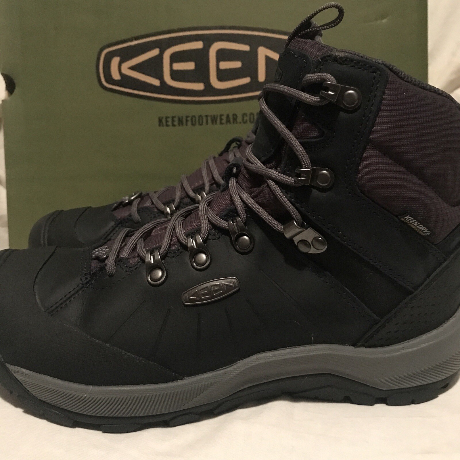 Stivali da neve impermeabili invernali polari NUOVI KEEN da uomo taglia 8 M Revel IV 4 1026600