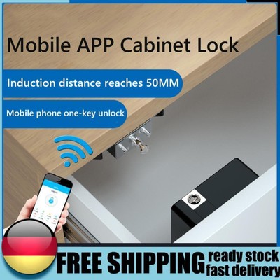 Invisible Smart Drawer Lock Intelligent IC Card TTLock APP Cabinet Locker
