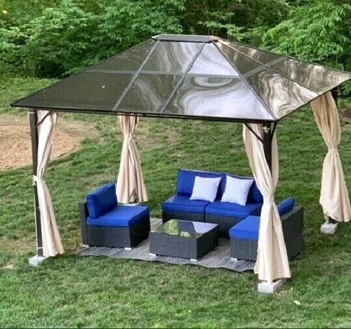 Patio 10' x 12' Hardtop Metal Gazebo 