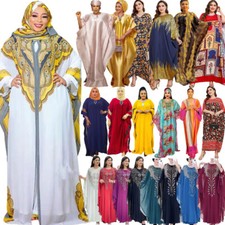 African Women Dashiki Kaftan Evening Party Gown Maxi Dress Abaya Caftan Moroccan