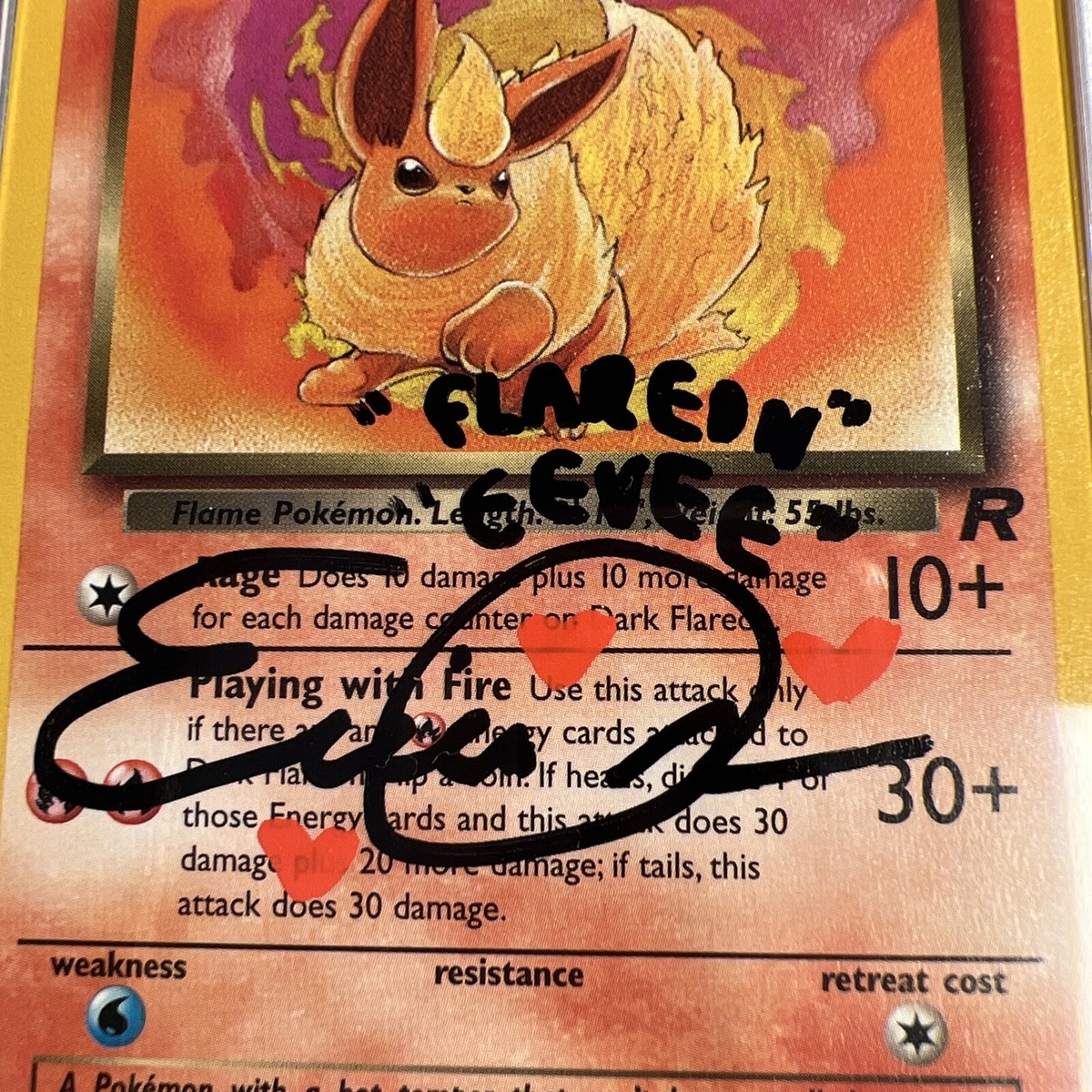 PSA Erica Schroeder AUTO Signed Authentic 2000 Pokemon Dark