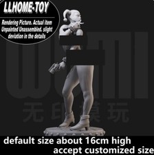 Anime Harley Quinn Hold a Gun Resin 3D Print GK Figure DIY Model Unpainted