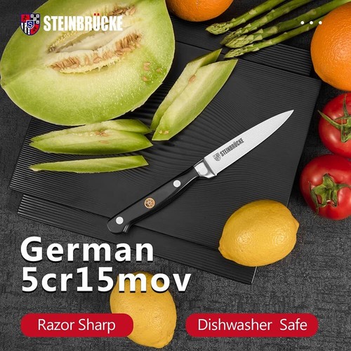 4" Stainless Steel Sharp Paring Knife Ergonomic Handle for Cutting and Peeling - Picture 7 of 7