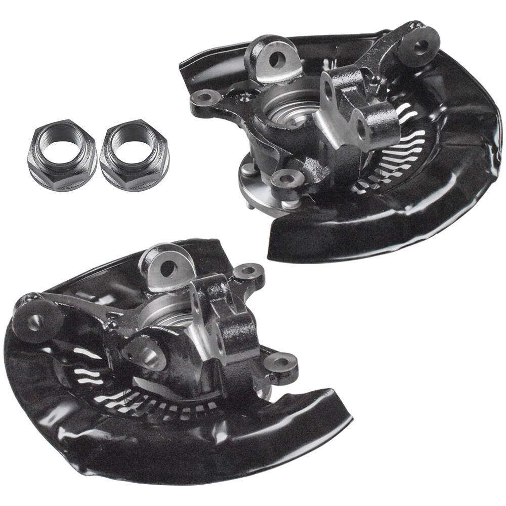 For 2011-2017 Toyota Sienna FWD Pair Front Steering Knuckles Wheel Hub Bearing