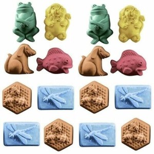 critters animals shells milky way soap mold 4 set lot diy craft soapmaking used