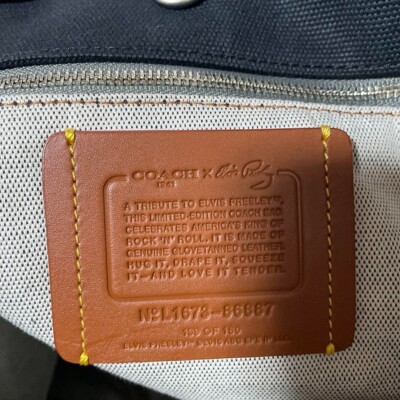 Coach x Elvis Presley Hand Tote Bag Black | eBay