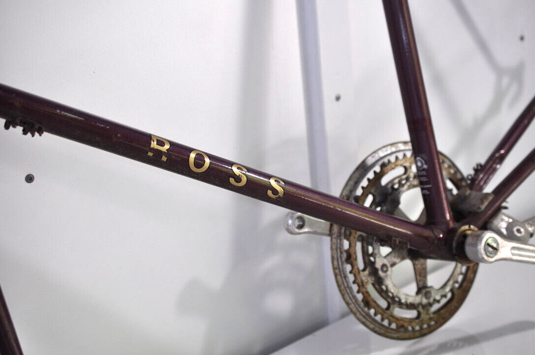 小物 Ross Vintage Ross maroon bike frame 25