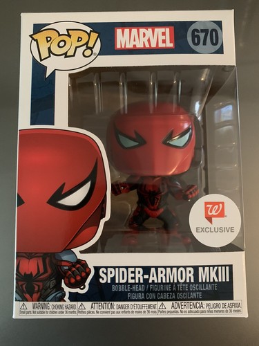 Funko POP! Marvel Spider-Armor MKIII #670 Walgreens Exclusive Funko POP! Marvel Spider-Armor MKIII #670 Walgreens Exclusive | Funko Pop | 2 Funko POP! Marvel Spider-Armor MKIII #670 Walgreens Exclusive | Funko Pop