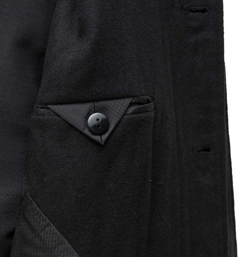Japanese Men's Traditional Kimono Inverness Coat Black Fast Japanese Men's Traditional Kimono Inverness Coat Black Fast