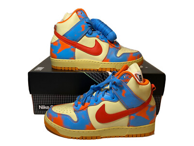 Size 9.5 - Nike Dunk High 1985 Orange Acid Wash