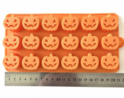 Halloween Pumpkin Ghost Silicone Chocolate Mould Ice Candy Fondant Mold - Picture 4 of 12