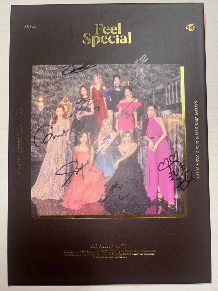 TWICE Feel Special 直筆サイン入りアルバム　激レア TWICE [Feel Special] All Member Autographed Signed Album Mint OT9